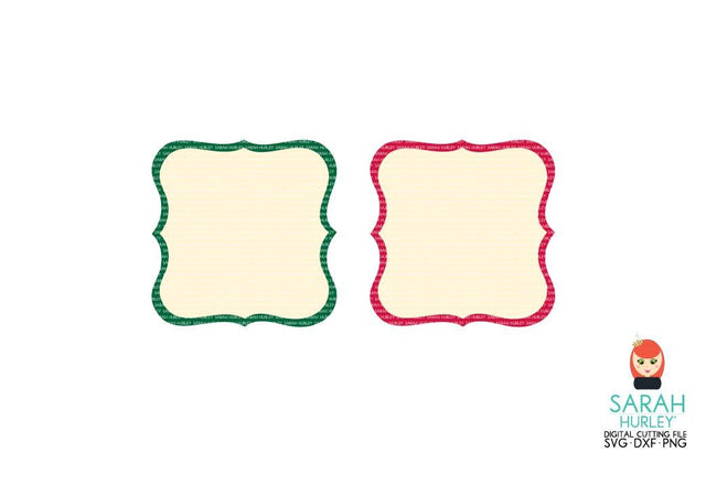 Christmas Label Mats SVG Sarah Hurley 