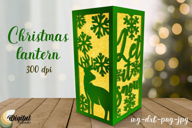 Christmas Lantern Paper Cut. 3D Lantern. Lantern 3D Papercut 3D Paper Evgenyia Guschina 