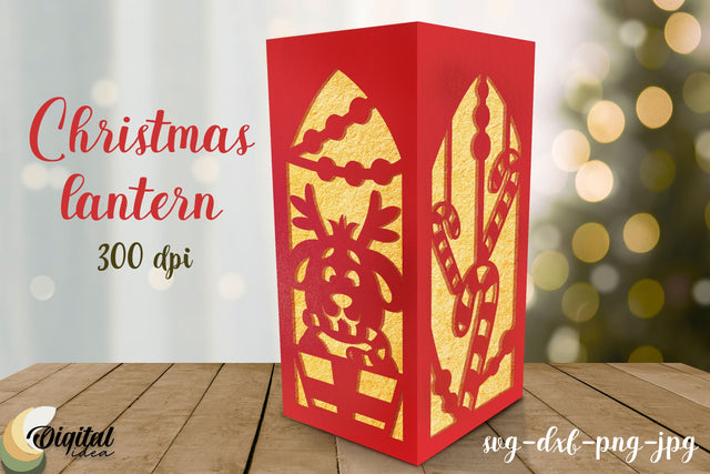 Christmas Lantern Paper Cut. 3D Lantern. Lantern 3D Papercut 3D Paper Evgenyia Guschina 