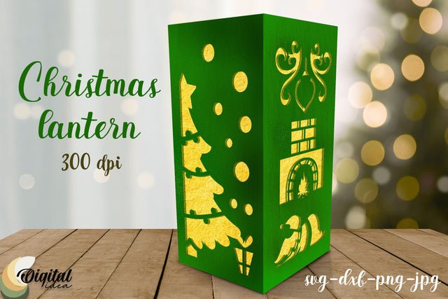 Christmas Lantern Paper Cut. 3D Lantern. Lantern 3D Papercut 3D Paper Evgenyia Guschina 