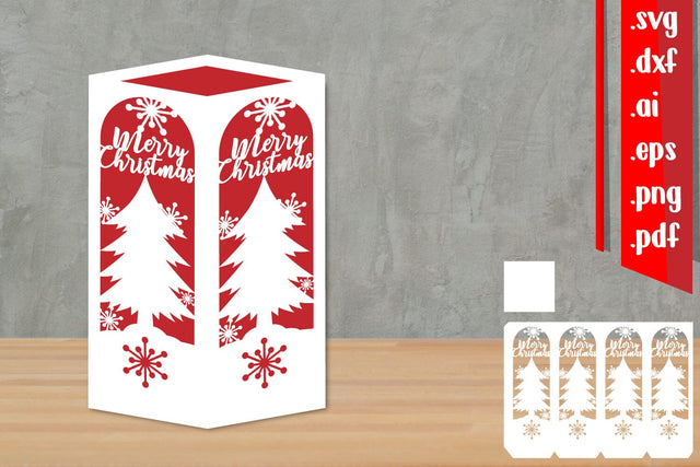 Christmas Lantern Papercut 2 3D Paper zafrans studio 