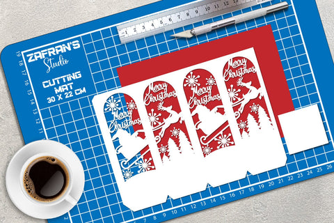 Christmas Lantern Papercut 3D Paper zafrans studio 