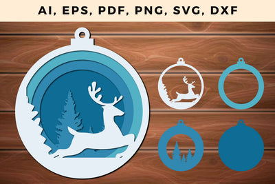 CHRISTMAS Lantern Template cut file, Multilayer Laser Cut Files, Mandala, SVG, 3D Designs, Mini Design Bundles SVG MD JOYNAL ABDIN 