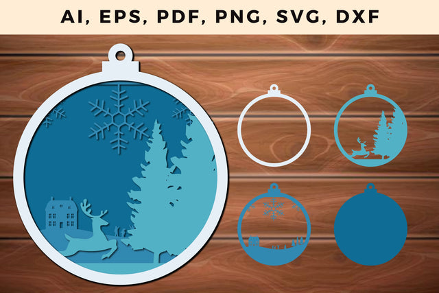 CHRISTMAS Lantern Template cut file, Multilayer Laser Cut Files, Mandala, SVG, 3D Designs, Mini Design Bundles SVG MD JOYNAL ABDIN 