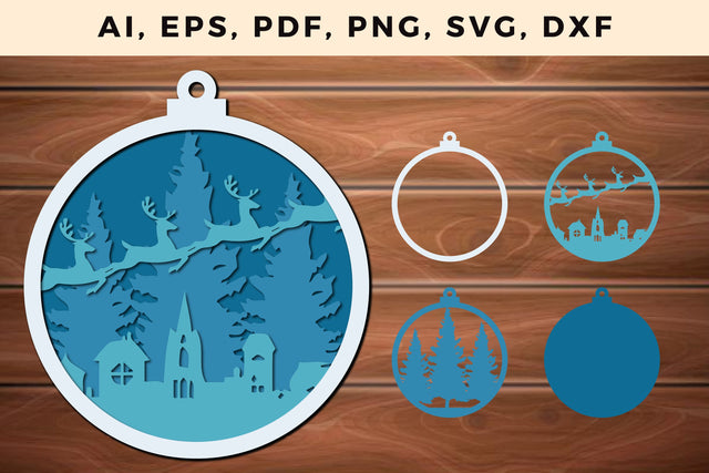 CHRISTMAS Lantern Template cut file, Multilayer Laser Cut Files, Mandala, SVG, 3D Designs, Mini Design Bundles SVG MD JOYNAL ABDIN 