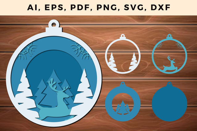 CHRISTMAS Lantern Template cut file, Multilayer Laser Cut Files, Mandala, SVG, 3D Designs, Mini Design Bundles SVG MD JOYNAL ABDIN 