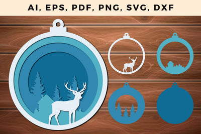 CHRISTMAS Lantern Template cut file, Multilayer Laser Cut Files, Mandala, SVG, 3D Designs, Mini Design Bundles SVG MD JOYNAL ABDIN 