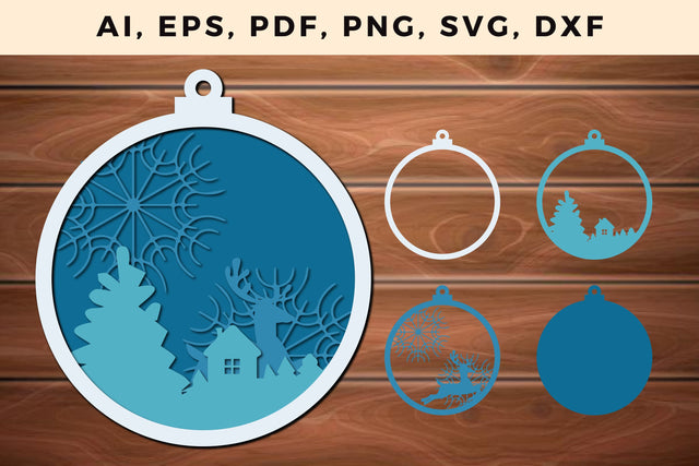 CHRISTMAS Lantern Template cut file, Multilayer Laser Cut Files, Mandala, SVG, 3D Designs, Mini Design Bundles SVG MD JOYNAL ABDIN 