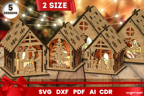 Christmas Laser Cut Bundle | Cut File | Glowforge SVG SvgOcean 