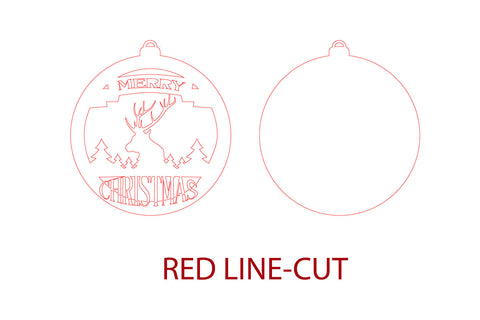 Christmas Laser cut Ornament file. Christmas SVG Monogram. SVG Samaha Design 