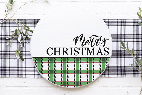 Christmas layered door hanger SVG, Christmas round sign SVG SVG CutePicturesStudio 