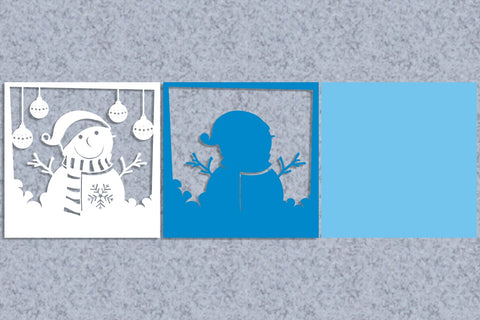 Christmas Layered Papercut 9 svg eps png ai pdf 3D Paper zafrans studio 