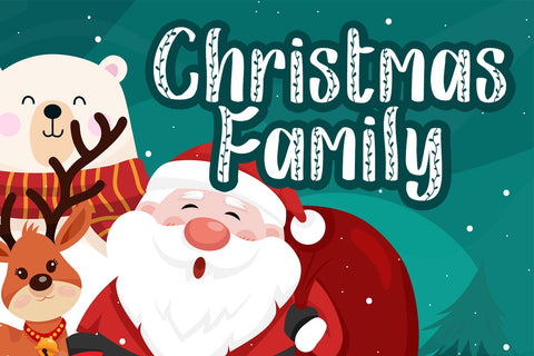 Christmas Leaf Font Afandi Studio 