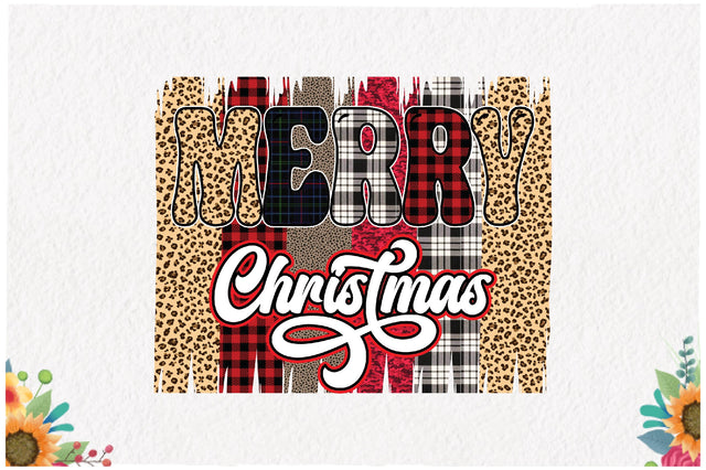 Christmas Leopard Buffalo Plaid Sublimation Sublimation Jagonath Roy 