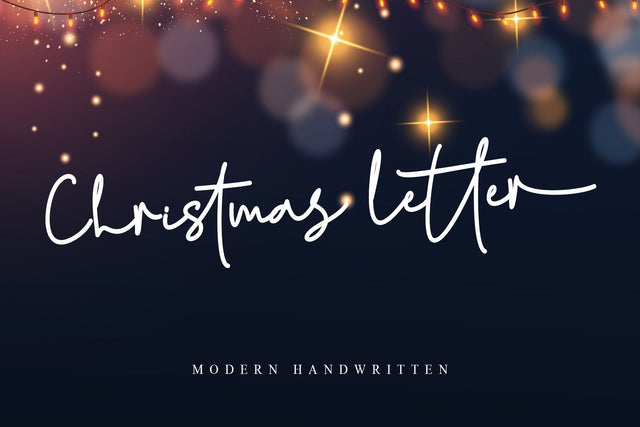 Christmas letter Font Stefani Letter 
