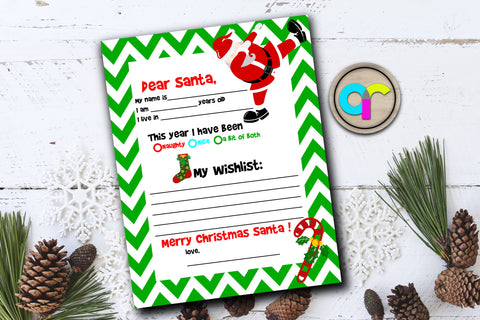 Christmas Letter To Santa Claus Mock Up Photo Artinrhythm shop 