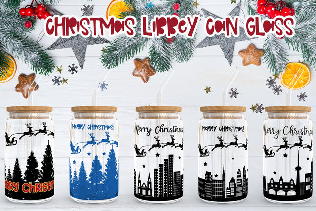 Christmas libbey can glass | Santa Claus sublimation Sublimation Svetana Studio 