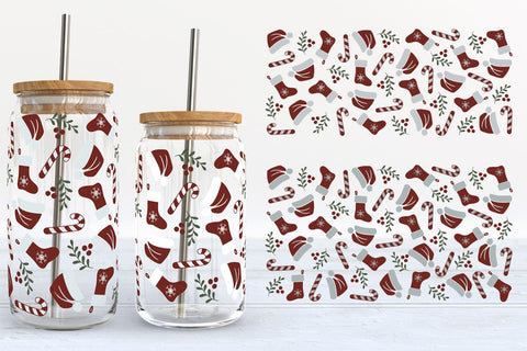 Christmas Libbey Can Glass SVG Bundle SVG B Renee Design 