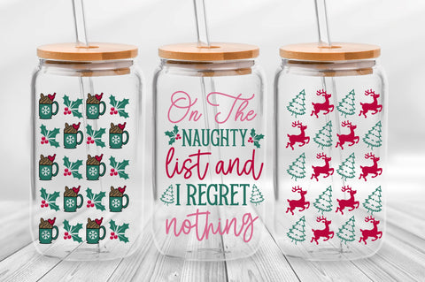 Christmas Libbey Can Glass SVG Bundle SVG Regulrcrative 