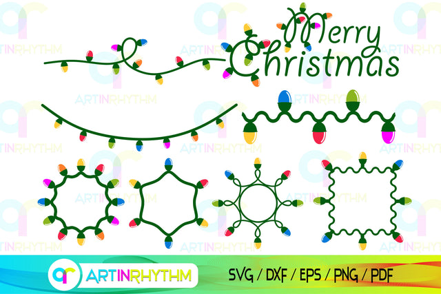 Christmas light svg bundle SVG Artinrhythm shop 