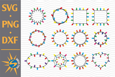 Christmas Light SVG, PNG, DXF Digital Files Include SVG SVGStoreShop 