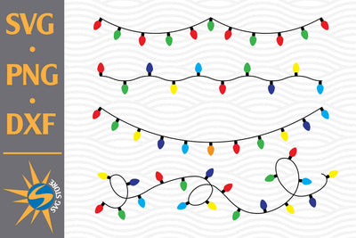 Christmas Light SVG, PNG, DXF Digital Files Include SVG SVGStoreShop 