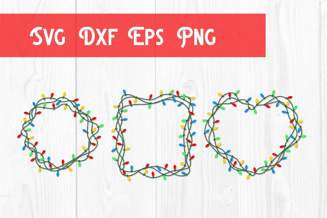 christmas lighting frame svg, christmas svg SVG dadan_pm 