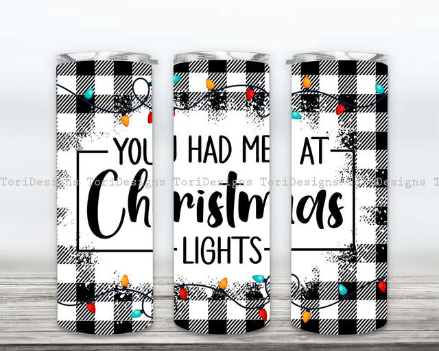 Christmas Lights 20oz Skinny Tumbler Design, Holiday Sublimation Designs, Funny Christmas Tumbler Wrap Png, 20 oz Sublimation Tumbler Sublimation ToriDesigns 