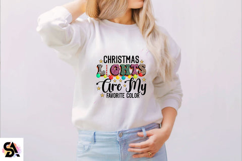 Christmas Lights Are My Favorite Color Sublimation SVGArt 