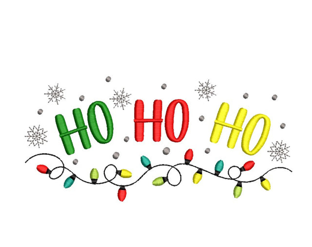 Christmas Lights Embroidery Design, 4 sizes, Instant Download Embroidery/Applique DESIGNS Nino Nadaraia 