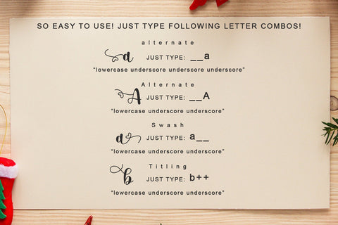 Christmas Lights Font Letterara 