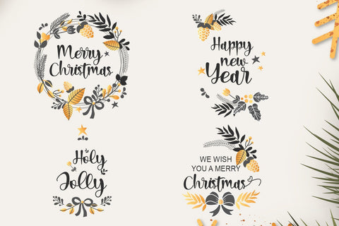 Christmas Lights Font Letterara 