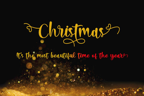 Christmas Lights Font Letterara 