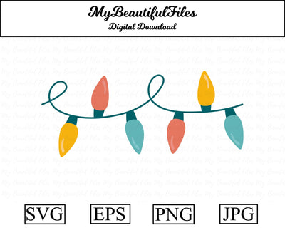 Christmas Lights SVG MyBeautifulFiles 