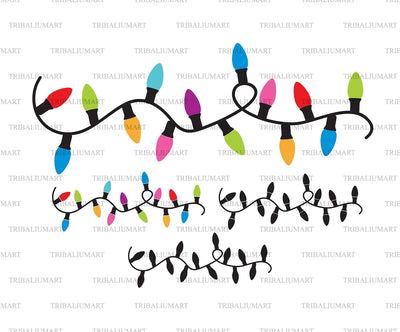 Christmas Lights SVG TribaliumArtSF 