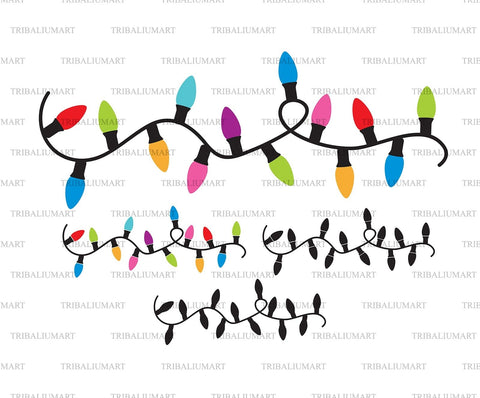 Christmas Lights SVG TribaliumArtSF 