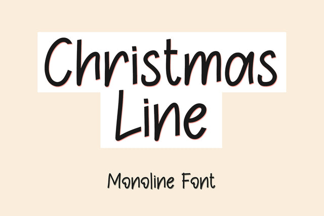 Christmas Line Font Afandi Studio 