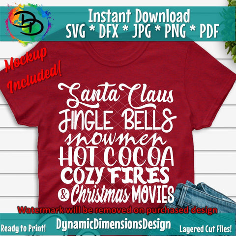Christmas List SVG DynamicDimensionsDesign 