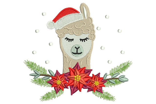 Christmas Llama Embroidery Designs Embroidery/Applique DESIGNS NextEmbroidery 