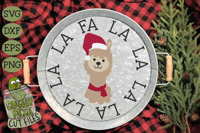 Christmas Llama SVG Cut File SVG Crunchy Pickle 