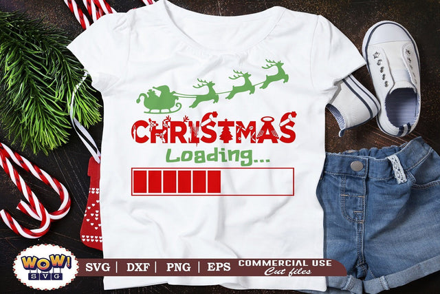 Christmas loading svg, Christmas svg, Santa svg, Dxf, Png SVG Wowsvgstudio 