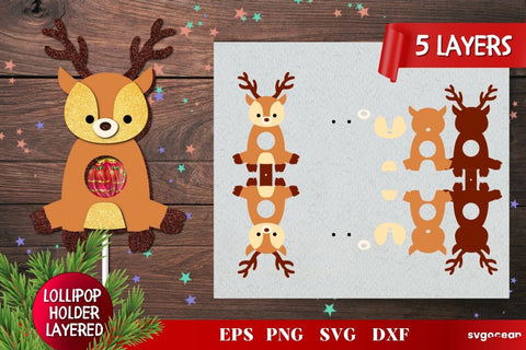 Christmas Lollipop Holders | Candy Holders | Svg Bundle | Cut File SVG SvgOcean 