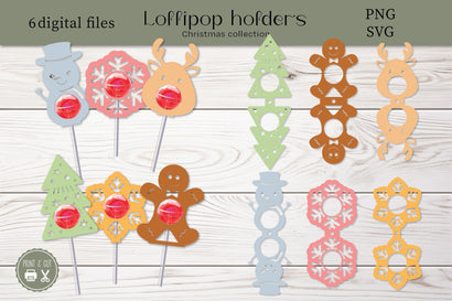 Christmas Lollipop holders SVG & PNG SVG ElenDesigns 