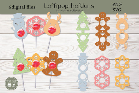 Christmas Lollipop holders SVG & PNG SVG ElenDesigns 