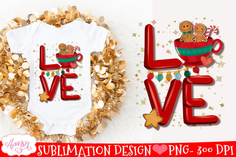 Christmas Love PNG Design | Holidays sublimation Sublimation Amorclipart 