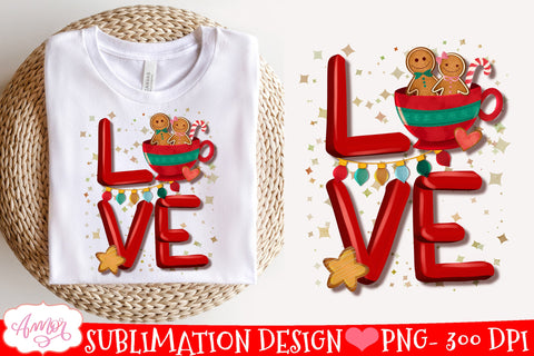 Christmas Love PNG Design | Holidays sublimation Sublimation Amorclipart 