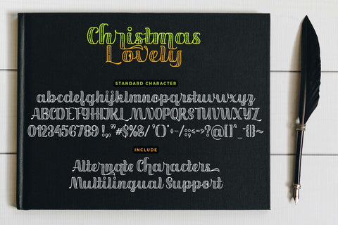 Christmas Lovely Font love script 
