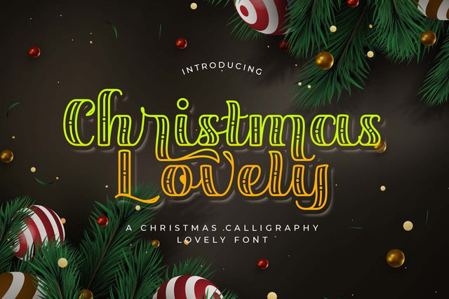 Christmas Lovely Font love script 