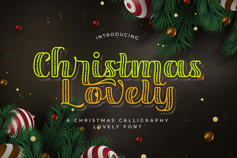 Christmas Lovely Font love script 