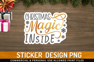 Christmas magic inside Sublimation PNG Sublimation Regulrcrative 